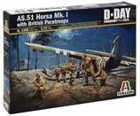 Italeri 510001356-1:72 AS.51 Horsa Mk.I/II und Britische Fallschirm
