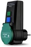 REV DI Steckdose, FI Schutzschalter, Steckdosenadapter, IP44, Ausl&ouml;sezeit 30ms,