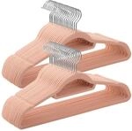 SONGMICS Kleiderb&uuml;gel Samt, 50er Set, rutschfest, platzsparend, 42,7 cm 