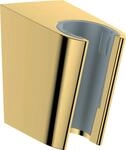 hansgrohe Duschkopfhalterung Porter S, Brausehalter, Polished Gold Optik, 1.00