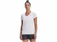 Under Armour Damen Tech Short Sleeve V - Solid, atmungsaktives Laufshirt für Frauen,