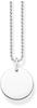 Thomas Sabo Sabo Halskette mit Coin-Anhänger in Sterlingsilber, 50 cm lang,