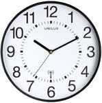 Unilux Funk-Wanduhr Maxi Wave, 37,5cm, schwarz