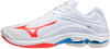 Mizuno Wave Lightning Z6 Damen Volleyball-Schuh, Weiß/Rot, 43 EU