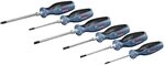 Bosch Professional Torx-Schraubendreher Set 6 tlg. (Torx, S2-Stahl, inkl. T10x75,
