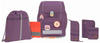 LÄSSIG 7-teiliges Schulranzen Set Kinder/School Set Boxy Unique purple