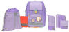 LÄSSIG 7-teiliges Schulranzen Set Kinder/School Set Boxy Unique violet/lavender