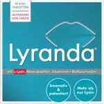 Lyranda Lysin-Kautabletten | innovativ und patentiert* | 20 Stk. | Mit L-Lysin,