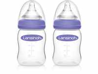 Lansinoh Babyflasche mit NaturalWave Sauger Gr. S, 2 x 160 ml, Doppelpack