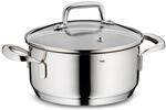 kela Bratentopf 16 cm FLAVORIA, Kochtopf Induktion 1,2 L, Glasdeckel mit