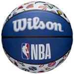Wilson Basketball NBA All Team, Outdoor, Gummi, Gr&ouml;&szlig;e: 7, Rot/Wei&szlig;/Blau