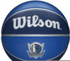 Wilson Basketball NBA TEAM TRIBUTE, DALLAS MAVERICKS, Outdoor, Gummi, Größe: 7