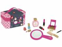 Janod - P'tite Miss Vanity Case for Children - 9 Solid Wood Accessories...