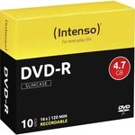 Intenso DVD-R Rohlinge 4,7 GB 16x kratzfest Cover-Card 10er Pack Slim Case