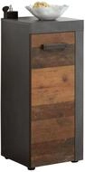 trendteam smart living - Indy - Kommode - Alteiche/Grau Matt - Nachtkonsole - (BxHxT)