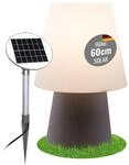 8 seasons design Solar Tischlampe 60 cm No.1 (Taupe) LED warmwei&szlig;,...