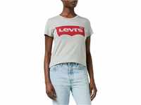 Levi's Damen The Perfect Tee T-Shirt,Logo Starstruck Heather Grey,M