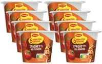 MAGGI 5 Minuten Terrine Spaghetti Bolognese, 8er Pack (8 x 60g) | Leckeres
