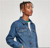 Urban Classics Herren Organic Basic Denim Jacket, mid indigo washed, L