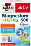 Doppelherz Magnesium 500 + D3 + K2 | Hochdosiertes Magnesium als Beitrag zur...
