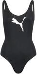 PUMA Damen Swimsuit Badebekleidung, Schwarz, S EU