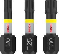Bosch 3x PRO Torx Impact Bit (100 x 50 mm, Professional Zubeh&ouml;r Schraubendreher,