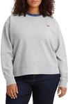 Levi's Damen Standard Crew Sweatshirt,Starstruck Heather Grey,XS