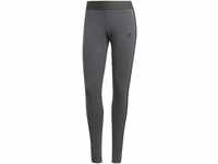 adidas Damen 3-stripes Leggings, Dunkelgrau Heather Schwarz, XL EU