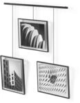Umbra Exhibit Fotocollage Bilderrahmen, 3 Rahmen 20x25, Schwarz | Stahl,...