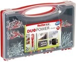 fischer Red-Box DuoPower + Schraube, Sortimentsbox, 210-teilig mit Schrauben &
