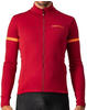 castelli Men's Fondo 2 Jersey FZ Sweatshirt, Pro Red/Orange Reflex, XXL