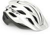 MET Sport Helm Veleno Helmet, Weiß/Grau (Mehrfarbig), S