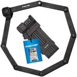 FISCHER FAHRRAD PROTEC FN110 Faltschloss, Schwarz