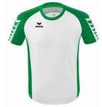 Erima Unisex Erwachsene Six Wings Teamsport Trikot (3132209), wei&szlig;/smaragd, L
