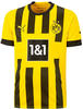PUMA Borussia Dortmund BVB Boy's Season 2022/23 Official Home T-Shirt, Cyber Yellow,