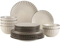 M&Auml;SER 931967 Serie Osita Retro Tafelservice f&uuml;r 6 Personen mit Wellenform,