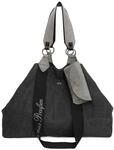 Fritzi Izzy Canvas Black Shopper Baumwollmix Damen Handtasche Festival City Beach