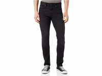BOSS Herren Taber BC-P-1 Schwarze Tapered-Fit Jeans aus Super-Stretch-Denim...