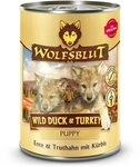 WOLFSBLUT &ndash; Wild Duck & Turkey Puppy | Nassfutter mit nat&uuml;rlichen Zutaten und