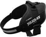 IDC Powergeschirr, XL, Schwarz - Reflektierendes Hundegeschirr mit Logo-Feld,