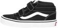 Vans Unisex Kinder Ward Mid V Sneaker, (Suede/Canvas) Black/White, 18.5 EU