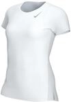 Nike Damen Dri-Fit Race SS T-Shirt, White, XS