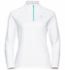 Odlo Damen Langarm Shirt mit Reißverschluss BESSO, white, XS