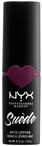 NYX Professional Makeup Lippenstift - Suede Matte Lipstick, superleichter & pudriger