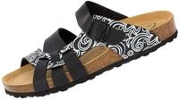 Lico BIOLINE LADY SOFT Damen Pantoletten, Schwarz/ Wei&szlig;, 42 EU