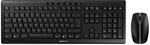 CHERRY Stream Desktop, Kabelloses Tastatur- und Maus-Set, Deutsches Layout (QWERTZ),