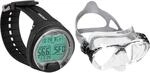 Cressi KS770000 Leonardo Dive Computer, Schwarz & Tauchmaske Crystal Big Eyes...