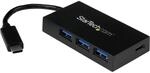 StarTech.com 4 Port USB 3.1 Gen 1 Hub, USB-C auf 1x USB-C und 3x USB-A, Mobiler...