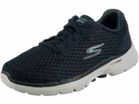 Skechers Damen Go Walk 6 Iconic Vision Sneaker, Navy Textile Turquoise Trim, 39...