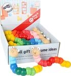 small foot Display Motorikspielzeug Raupe flexibel, 14 farbenfrohe Biegeraupen,...